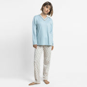 64618-0 - Pigiama da donna a maniche lunghe