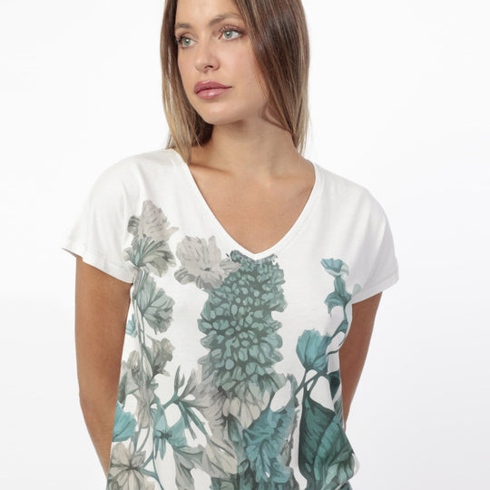 Pigiama mezza manica con pantalone pinocchiettpo - 64054-0