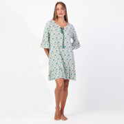 Camicia/Copricostume mezza manica con rouche - 61484-0