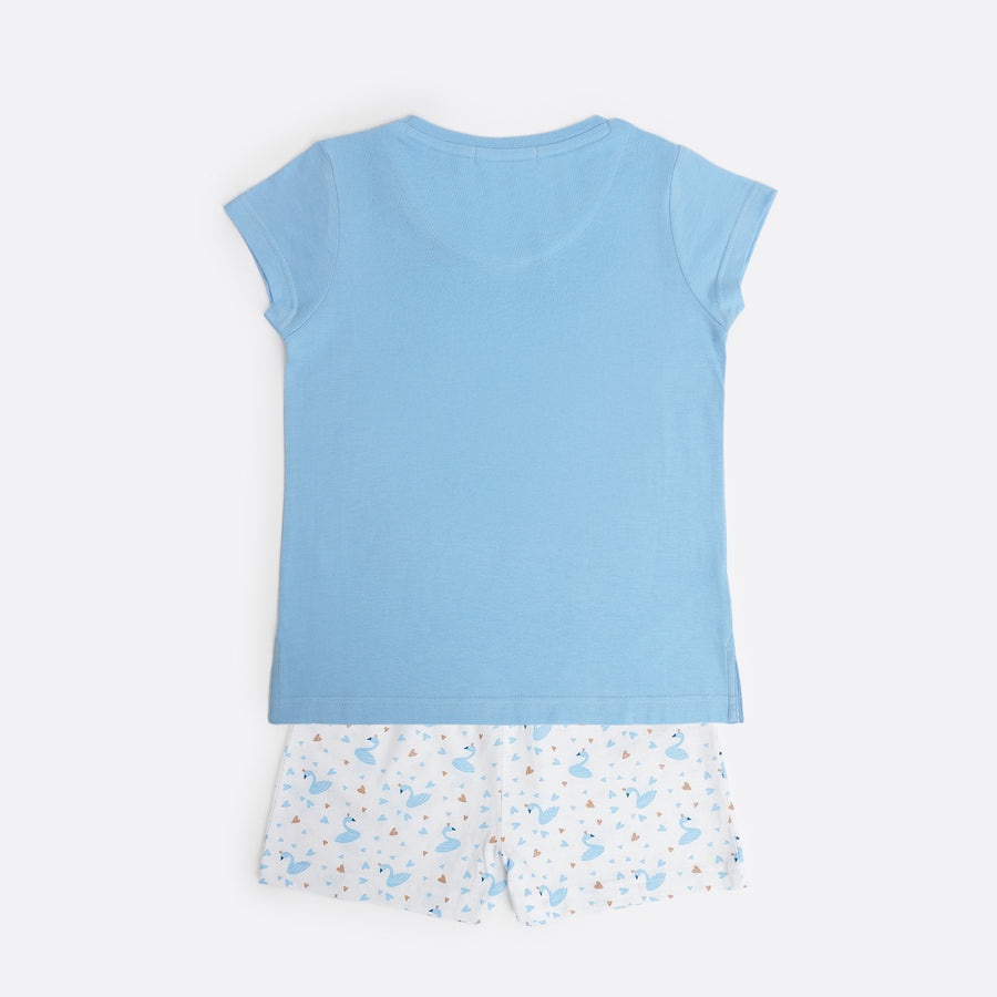 Pigiama bambina mezza manica e short - 63350-0