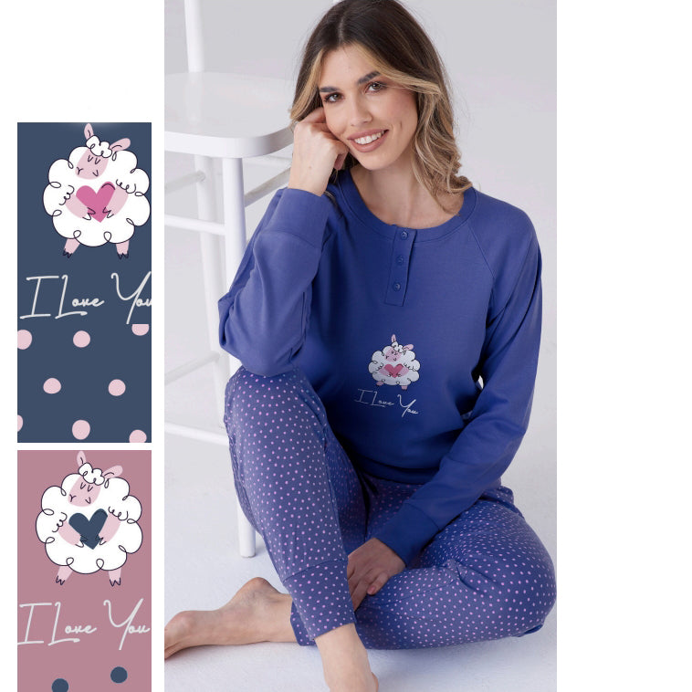 4172L - Pigiama donna serafino