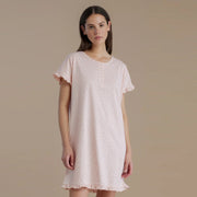 Camicia da notte mezza manica serafino - LA3356AB