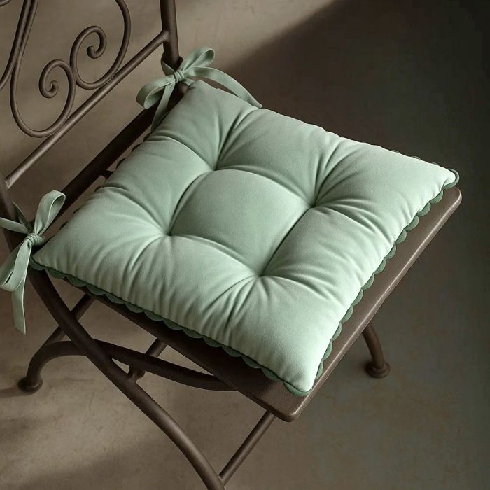 India Coprisedia - Set da 2 Coprisedia India Con Fettucce Maestri Cotonieri Home