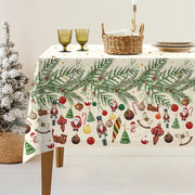 Tovaglia Decori - Tovaglia Decori Di Natale in Stampa Digitale Maestri Cotonieri Home