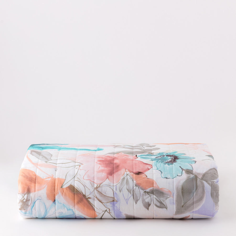 Trapuntino in percalle di cotone - Fleur Quilt