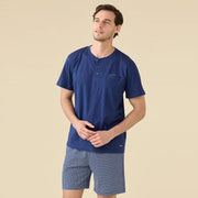 Pigiama mezza manica serafino con bermuda - FC3265AB