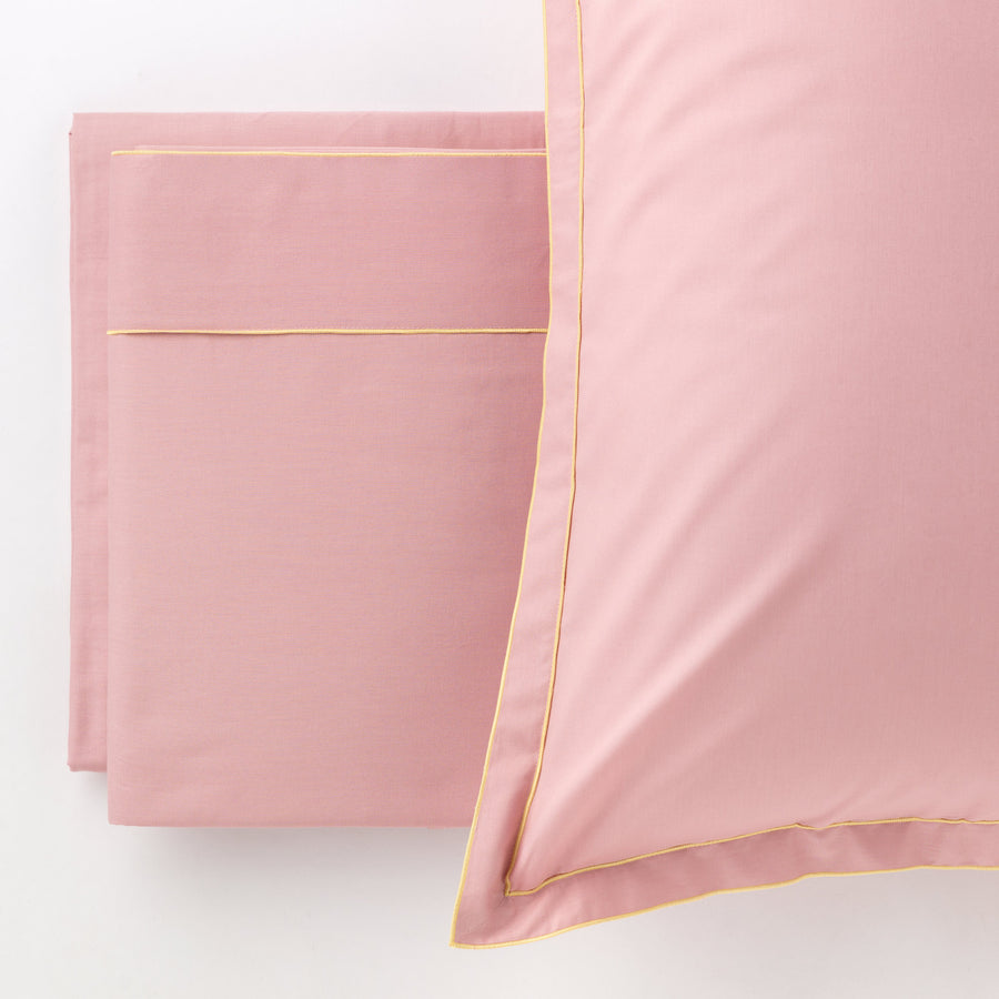 Milo Completo Letto In Madapolam di cotone con bourdon a contrasto