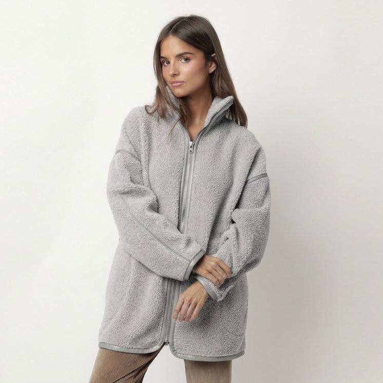 67323-0 - Vestaglia da casa da donna in caldo sherpa a maniche lunghe