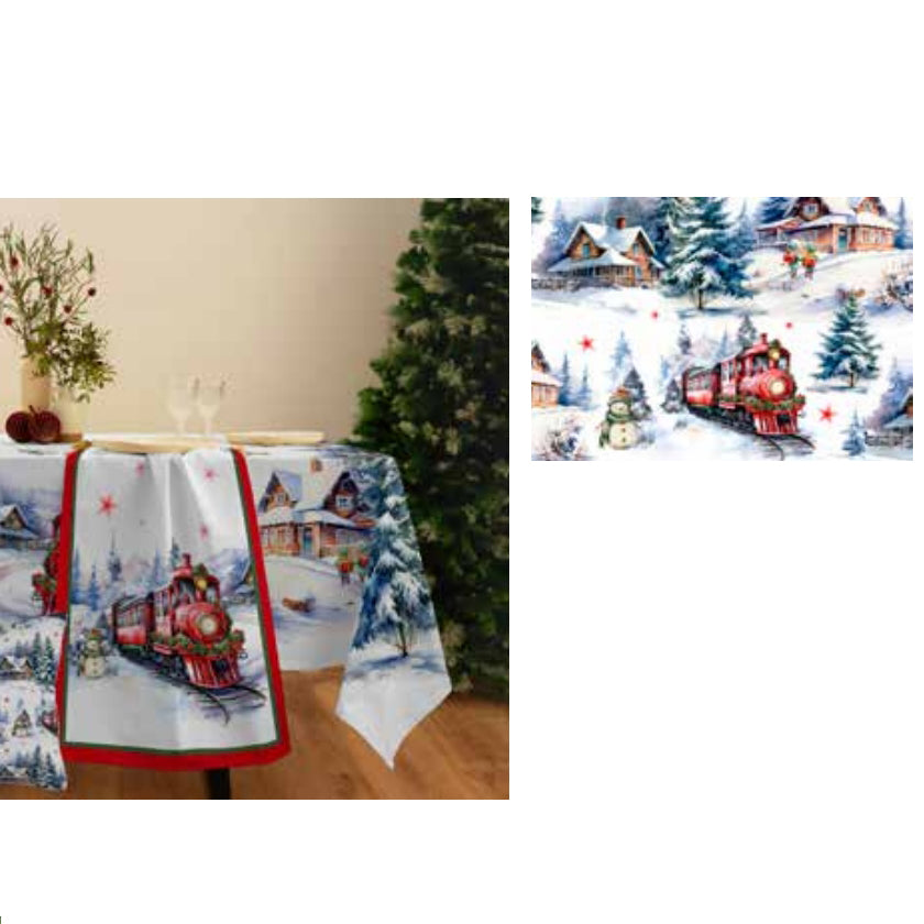 Polar express Strofinaccio - Strofinaccio in stampa digitale nataizia