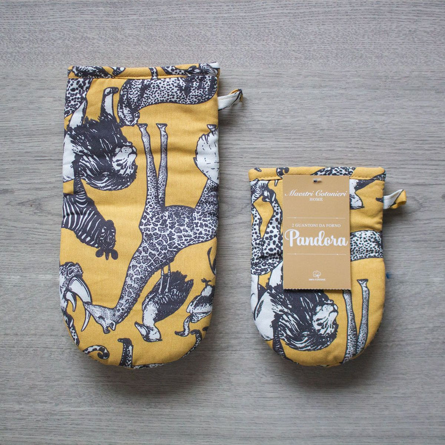 Pandora guantoni - Set da 2 Guanti Da Forno Pandora Maestri Cotonieri Home