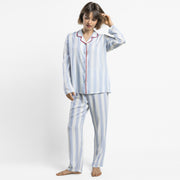 64623-0 -Pigiama da donna classico a maniche lunghe