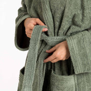 Accappatoio Riviera con cappuccio in spugna 100% cotone - Accappatoio Glamour.