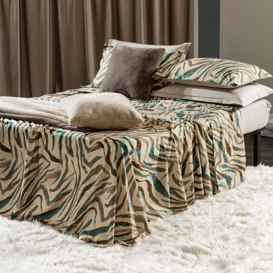 Completo lenzuolo copriletto in percalle - Zama Completo Letto