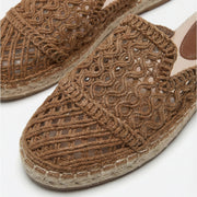 Ciabatta espadrilles chiuse in macramè - 18046-0