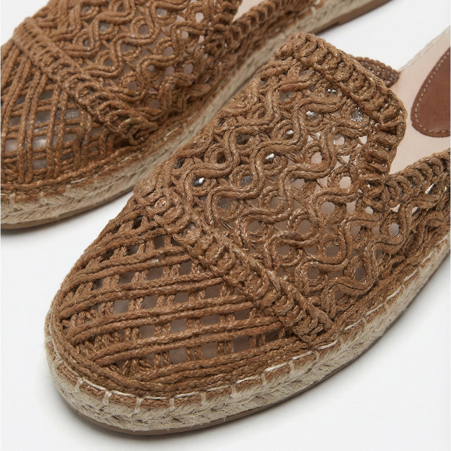 Ciabatta espadrilles chiuse in macramè - 18046-0