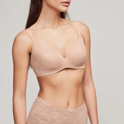 1/0389B - Reggiseno coppa B con pizzo e ferretto in silicone