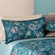 Kayla completo letto - Lenzuolo copriletto in percalle di cotone con stampa floreale