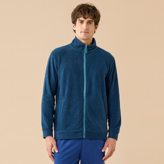 FC3378AB - Vestaglia corta uomo micropile