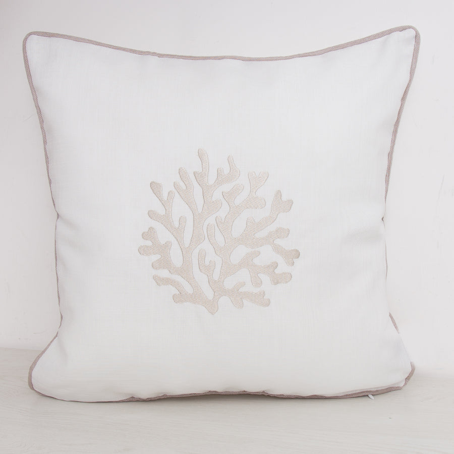 Cuscino Tragara 45x45cm - Cuscino arredo 45x45cm ricamato sfoderabile