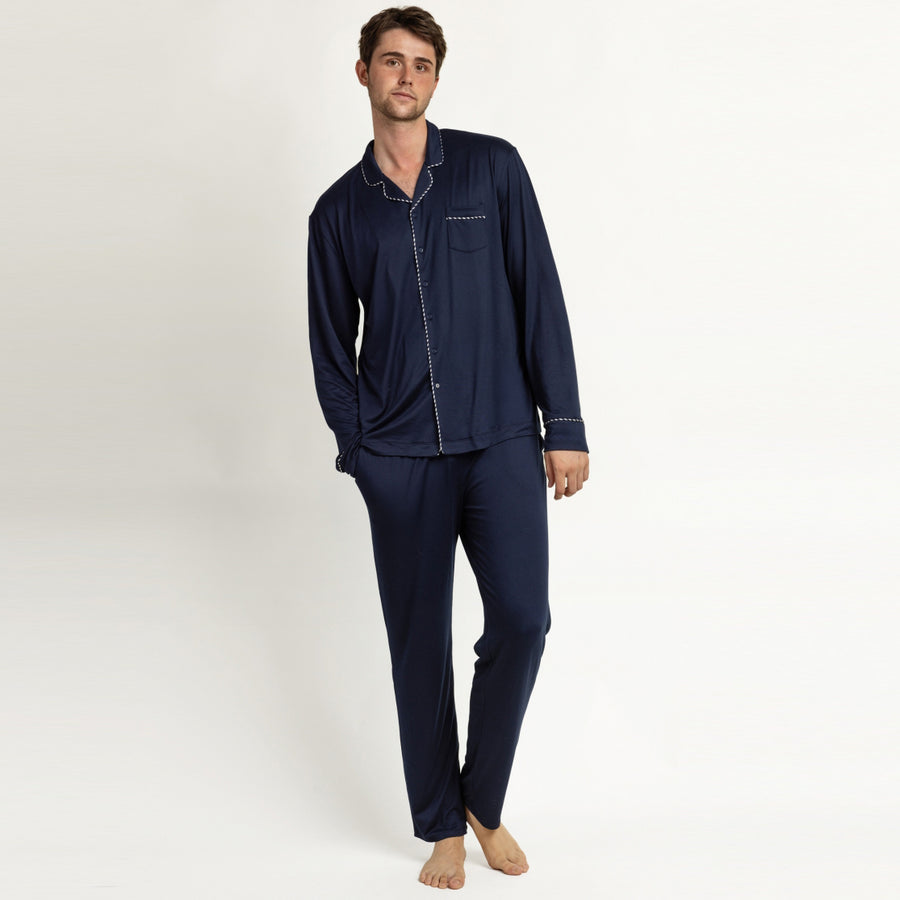 64840-0 - Pigiama in morbida maglia con maniche lunghe