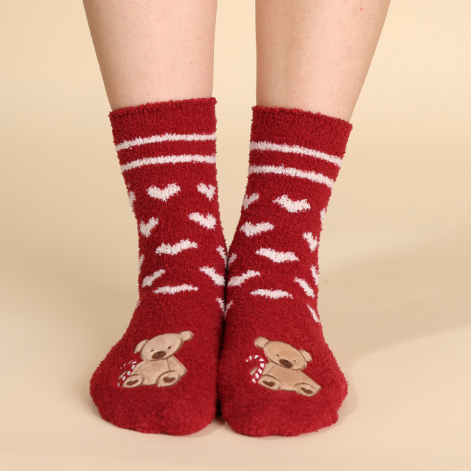 TR1542 BEAR CANDY XMAS - Calzini unisex antiscivolo