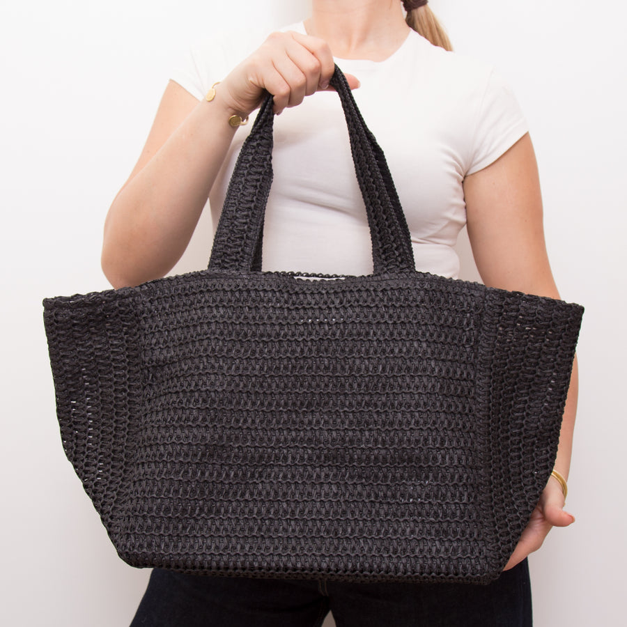 Borsa mare donna in rafia- TR1498