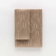 Sorku set 1+1 - Set in spugna jacquard 500gr con disegno a rilievo tinta su tinta