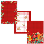 Sweet bread strofinacci -  Riviera Set 3 Canovacci Natalizi In Cotone Stampato Sweet bread