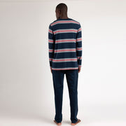 Pigiama Admas uomo manica lunga con maglia a righe - 63109-0