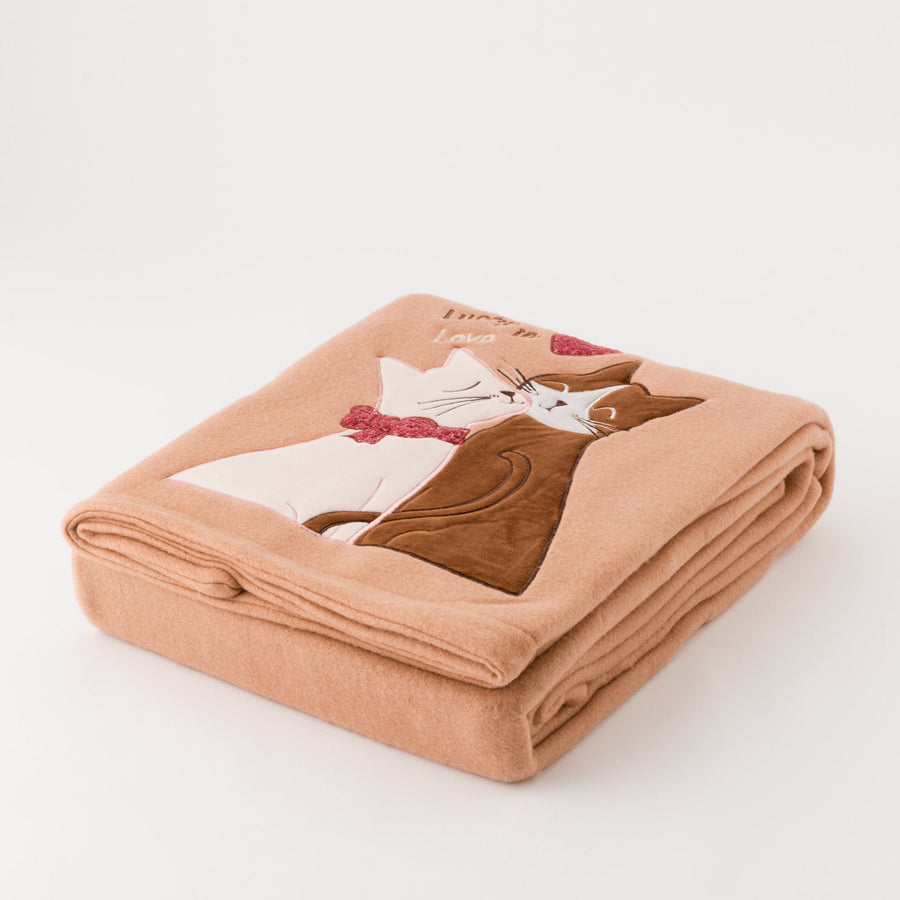 Minou plaid - Plaid Ricamato Animals