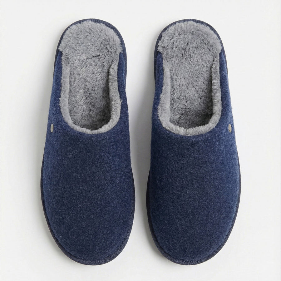 69225-0 - Pantofole da uomo classiche in pelliccia sintetica ADMAS