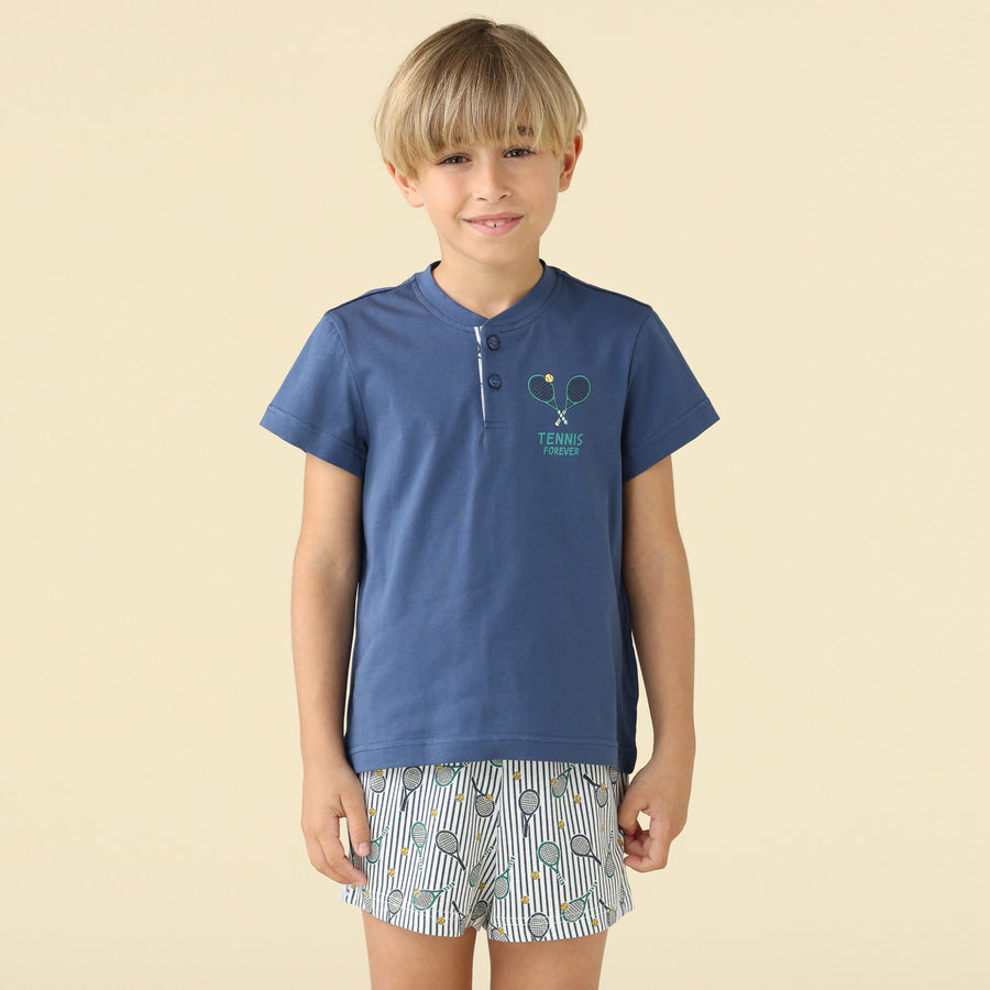Pigiama bambino estivo 100% cotone manica corta - FE2637AB