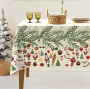 Servizio da tavola in stampa digitale natalizia - Servizio decori di Natale