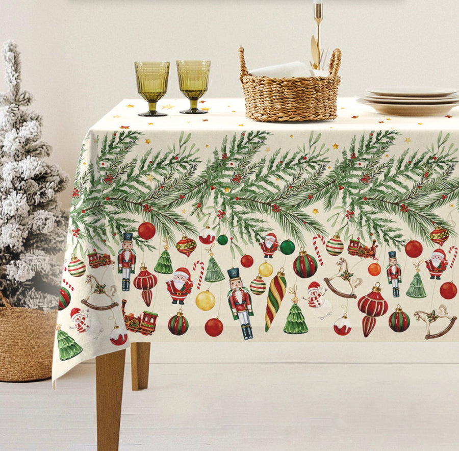 Servizio da tavola in stampa digitale natalizia - Servizio decori di Natale