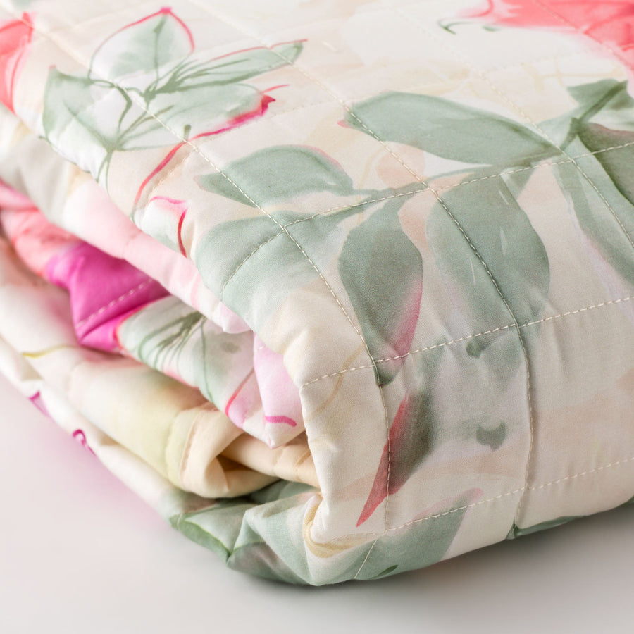 Trapuntino in percalle di cotone - Fleur Quilt