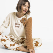 64964-0 - Pigiama realizzato in caldo e morbido velluto Teddy