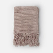 69114-0 - Plaid intrecciato con frange