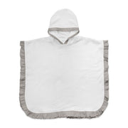 Poncho Versilia - Poncho in spugna con rouche applicata