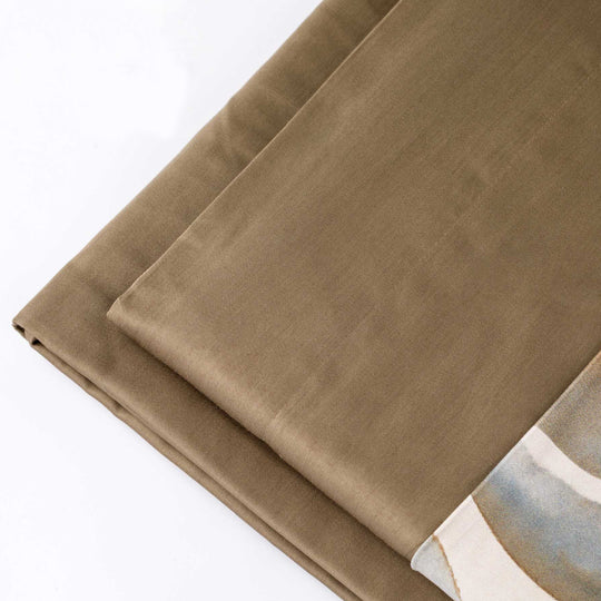 Completo lenzuolo copriletto raso 100% cotone - Completo letto Sauvage