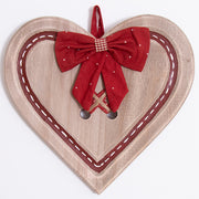 Cuore Candy Christmas - Cuore con dedica e fiocco