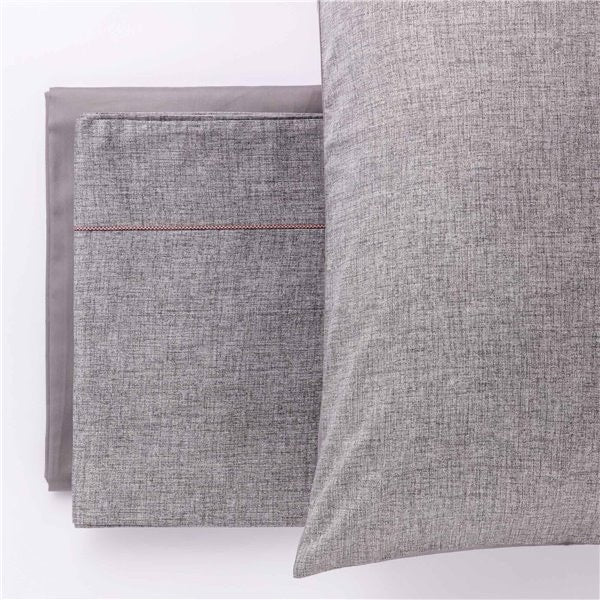 Completo letto Fil a Fil - Completo letto in tessuto raso di cotone 100%