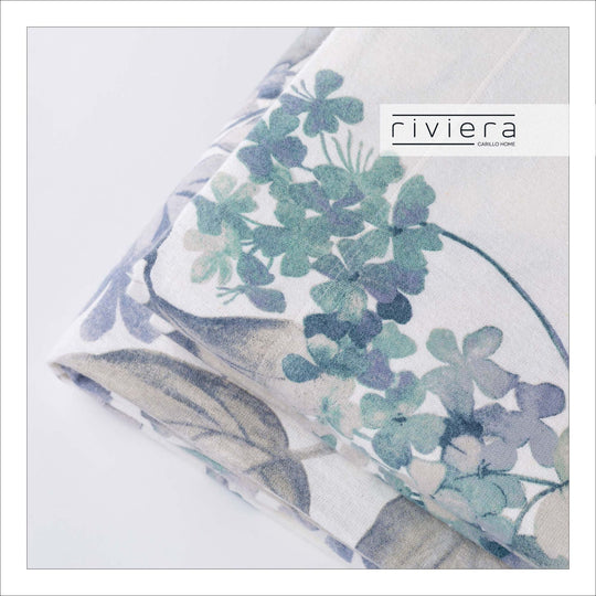 Completo letto Riviera in flanella con fantasia floreale - Completo letto Perla
